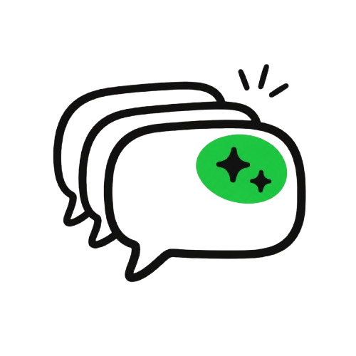 A stack of chat bubbles